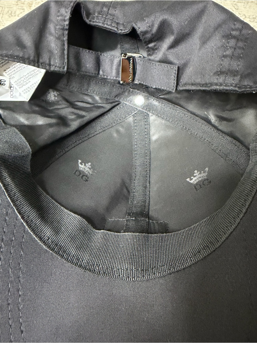 Dolce & Gabbana Black Logo Patch Cap - Picture 4 of 5
